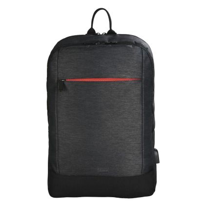 Раница за лаптоп HAMA Manchester, До 40 см (15.6"), USB порт, Черна, 216489