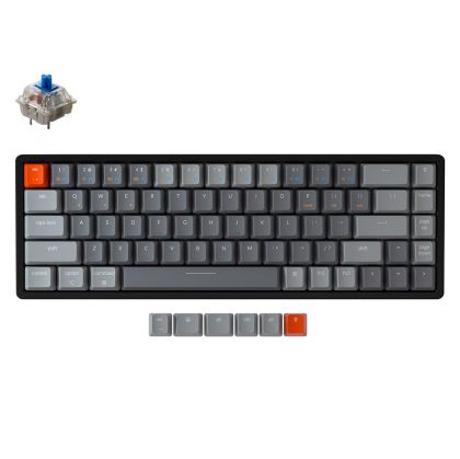 Геймърска Механична клавиатура Keychron K6 Aluminum 65% Gateron Blue Switch RGB LED Gateron Blue Switch ABS