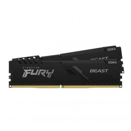 Памет Kingston FURY Beast Black 64GB(2x32GB) DDR4 PC4-25600 3200MHz CL16 KF432C16BBK2/64