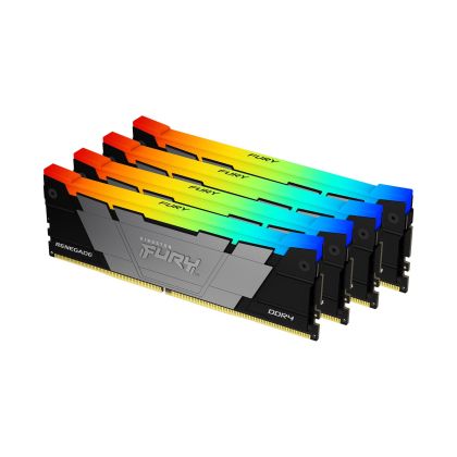 Памет Kingston FURY Renegade RGB 64GB (4x16GB) DDR4 3200MHz CL16 KF432C16RB12AK4/64