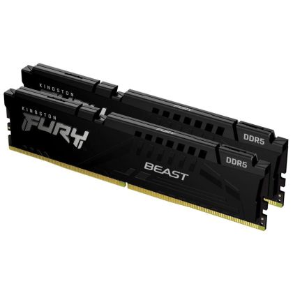 Памет Kingston FURY Beast Black 64GB(2x32GB) DDR5 5200MHz KF552C40BBK2-64