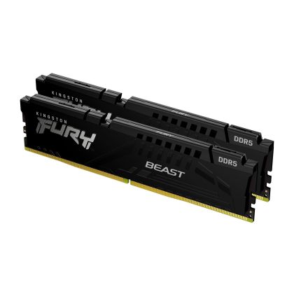 Памет Kingston FURY Beast Black 32GB(2x16GB) DDR5 - KF560C30BBEK2-32