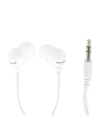 Слушалки  MAXELL PLUGZ, In-Ear, Бял