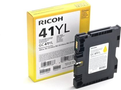 Мастило гел RICOH GC 41YL, GelJet SG 2100N/2100DN, 600 копия, Yellow