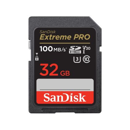 Карта памет SANDISK Extreme PRO SDHC, 32GB, UHS-1, Class 10, U3, 90 MB/s 