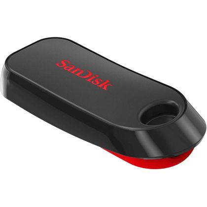 USB памет SanDisk Cruzer Snap, USB 2.0, 128GB, Черен