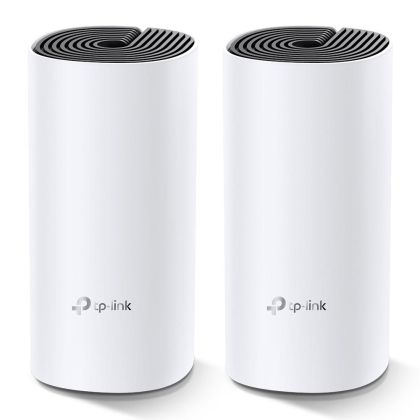 Безжичен рутер TP-Link Deco M4, AC1200, 2.4/5 GHz, 300 -  867 Mbps, Gigabit, 2 бр. в комплект