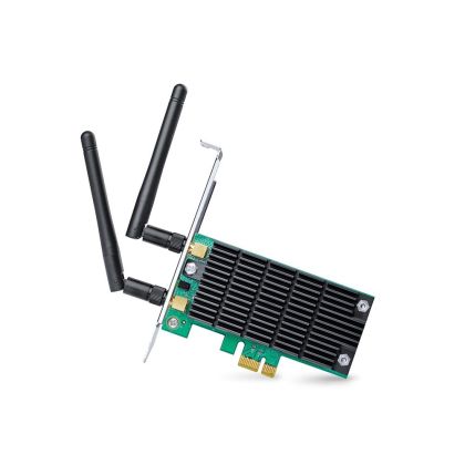 Безжичен адаптер TP-LINK Archer T6E , AC 1300, Dual band, PCI-EX, 2 външни антени