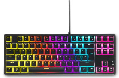 Геймърска механична клавиатура Spartan Gear Lochos 2 RGB TKL, Черна