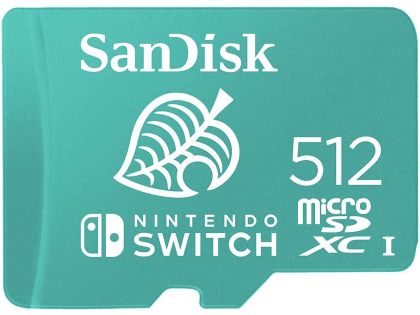 Карта памет SanDisk for Nintendo Switch, microSDXC UHS-I, 512GB, До 100MB/s