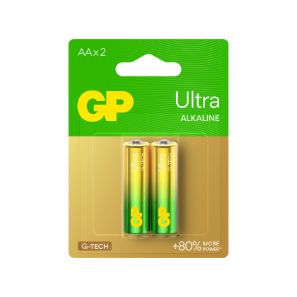 Алкална батерия GP ULTRA LR6 AA /2 бр. в опаковка/ 1.5V GP, GP15AU