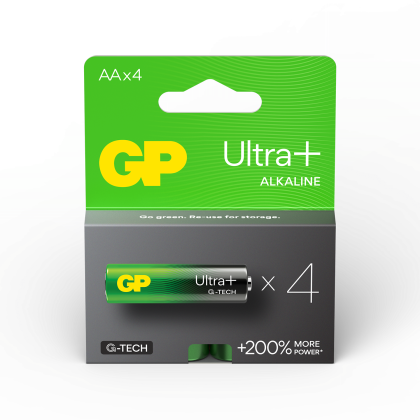 Алкална батерия GP ULTRA PLUS LR6 AA /4 бр. в опаковка/ 1.5V