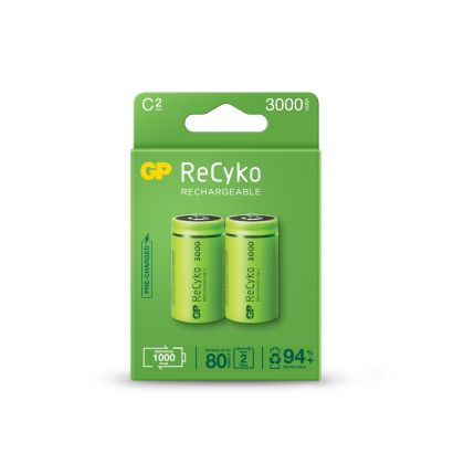 Акумулаторна Батерия ReCyko, Size C, LR14, 3000mAh, 1.2V