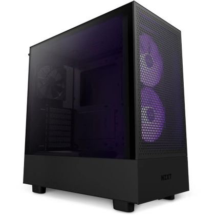 Кутия NZXT H5 Flow RGB Matte Black, Mid-Tower