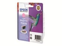 EPSON 1LB T0806 ink cartridge light magenta standard capacity 7.4ml 685 pages 1-pack blister without alarm