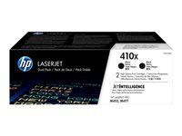 HP 410X original LaserJet Toner Cartidge CF410XD Black High Yield 2-pack