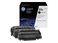 HP original LaserJet CE255XD original Toner cartridge black high capacity 2-pack