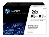 HP 26X original LaserJet Toner cartridge CF226XD Black High Yield 2-pack