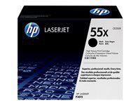 HP original LaserJet Toner cartridge CE255X black standard capacity 12.500 pages 1-pack