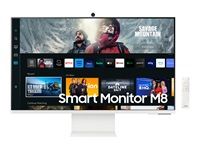 SAMSUNG LS32CM801UUXDU 32inch 4k 16:9 400cd/m2 3000:1 4ms Smart Monitor M8 White HDMI USB-C