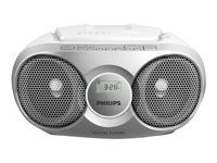 Philips CD Player, Radio (Dynamic Bass Boost, FM Stereo Tuner, CD Shuffle/Repeat Function, 20-Track CD Programmable, 3.5-mm Audio-In