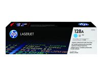 HP 128A original LaserJet Toner cartridge CE321A cyan standard capacity 1.300 pages 1-pack