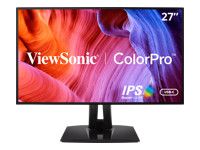 VIEWSONIC VP2768A ColorPro Monitor 27inch 16:9 QHD 2560x1440 Frameless SuperClear IPS LED 100 sRGB 10bit colour HDMI DisplayPort