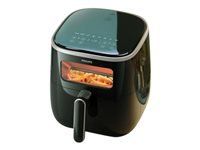 PHILIPS Airfryer 5.6L 1700W see though window NutriU App black