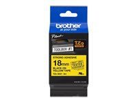 BROTHER TZES641 18mm BLACK ON YELLOW ADHESIVE TAPE