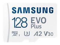 SAMSUNG EVO PLUS microSD 128GB 2024 incl. SD Adapter memory card UHS-I U3 Full HD and 4K UHD 160 MB/s read