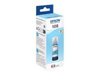 EPSON 1LB 108 EcoTank Light Cyan Ink Bottle