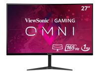 VIEWSONIC VX2718-PC-MHD Gaming Monitor 27inch FHD VA curve frameless 165Hz 1ms MPRT 2xHDMI DisplayPort speakers