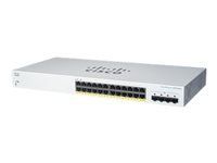 CISCO Business Switching CBS220 Smart 24-port Gigabit 4x1G SFP uplink