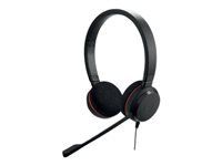 JABRA EVOLVE 20 MS Stereo USB Headband Noise cancelling USB connector with mute-button and volume control on the cord