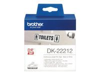 BROTHER P-Touch DK-22212 white continue length film 62mm x 15.24m