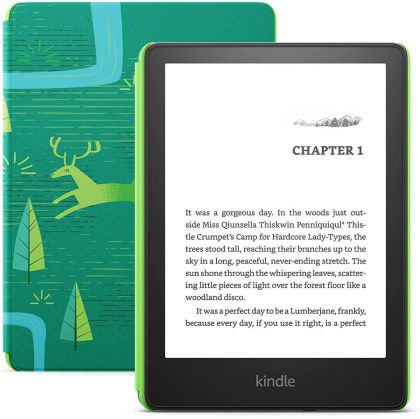 eBook четец Kindle Paperwhite Kids 6.8", 16GB, 2021, 11 генерация, IPX8, Черен