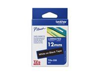 BROTHER P-Touch TZE-335 white on black 12mm