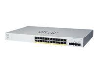 CISCO Business Switching CBS220 Smart 24-port Gigabit PoE 195W 4x1G SFP uplink