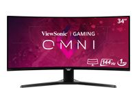 VIEWSONIC VX3418-2KPC 34inch 21:9 3440x1440 SuperClear VA 1500R curve monitor 144hz 1ms MPRT Adaptive Sync 2 HDMI 2 DP