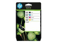 HP 937 CMYK Original Ink Cartridge 4-Pack