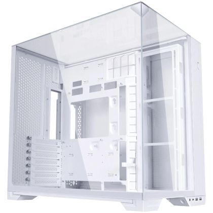 Кутия Lian Li O11 Vision Compact Mid-Tower, Tempered Glass, Бяло