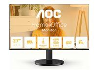 AOC Q27B3CF2 27inch 2560x1440 100Hz IPS Flat H/A 110mm 65W AdaptiveSync USB HUB SPEAKERS Low Blue Mode USB C HDMI 350cd/m2