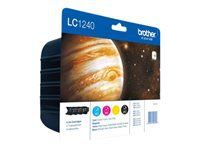 BROTHER LC-1240 ink cartridge black and tri-colour high capacity 600 pages 1-pack blister without alarm