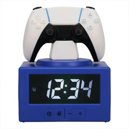 Часовник/будилник Paladone: Playstation Controller Icon Alarm Clock, PP13475PS