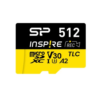Карта памет Silicon Power Inspire 512GB, microSDXC, Class 10, SD Adapter