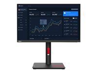 LENOVO ThinkVision T22i-30 21.5inch IPS нарушена опаковка FHD WLED 250cd/m2 4ms HDMI DP VGA 4xUSB 3.2 USB-B 3.2Raven Black