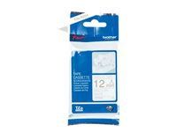 BROTHER TZe-R234 textile tape gold/white 12mm/4m