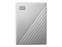 WD My Passport Ultra 4TB Silver USB-C/USB3.0 HDD 2.5inch Metal finish RTL portable extern