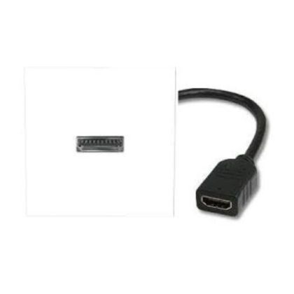 Розетка HDMI Aс кабел 2M Бял