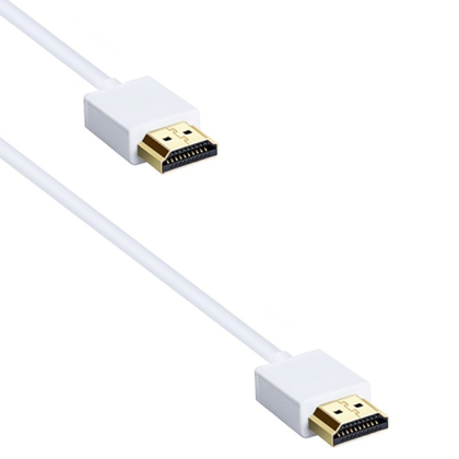 Кабел DeTech HDMI - HDMI M/M, 1,5m, Бял 